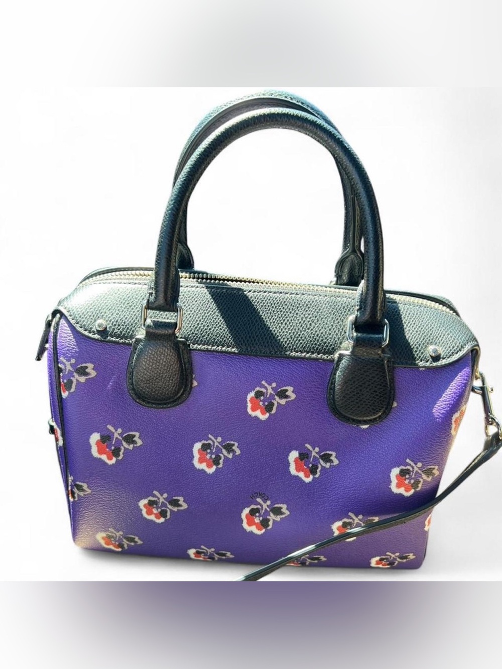 Coach Purple Mini Bennett Top Zip Shoulder
Crossbody Bag - Picture 2 of 6